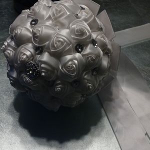 Gorgeous white handmade rules wedding bouquet